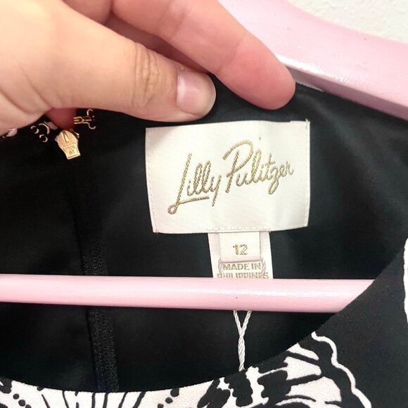 NWT Lilly Pulitzer Annwyn Long Sleeve Romper Dress Coconut Pineapple Princess 12 - Picture 3 of 9